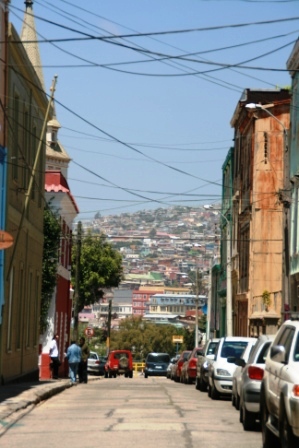 Straenbild Valparaiso